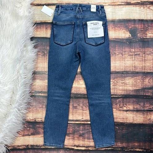 Good American  Good Waist Crop Skinny Jeans