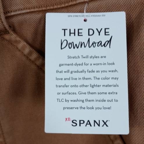 Spanx Cargo Stretch High Waist Pants with Tummy Control New Size XL Golden Brown