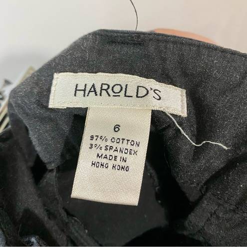 Bermuda Vintage Harold’s Women’s  Shorts Black Size 6 FLAW