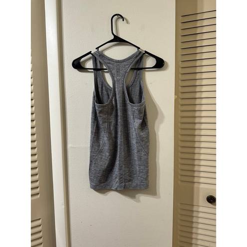 Lululemon  Swiftly Tech Racerback Tank Size 4 Heathered Slate Gray