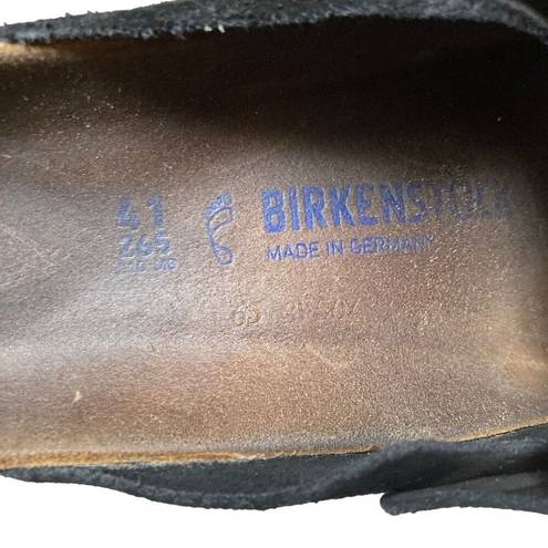 Birkenstock  Boston Black 41 Suede Slip On Clog unisex M 8/8.5- W 10/10.5