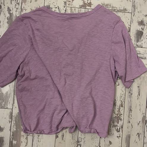 Nordstrom  Carlson purple button down t shirt w tie medium