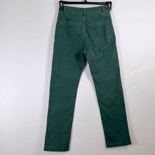 Madewell  The '90s Straight Utility Pant in Canvas Old Spruce Green Size 25