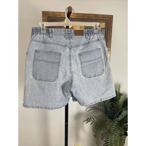 Lee  Original Jeans Women Size 18 WM Denim Blue Shorts Made in USA Light Wash