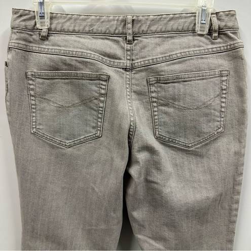 J.Jill  Straight Slim Leg Stretch Mid Rise Gray Jeans Women’s Size 6P