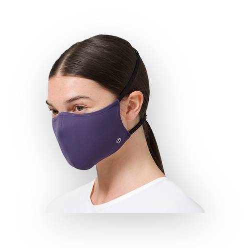 Lululemon HTF: new  ॐ Double Strap Face Mask ॐ Midnight Orchid Nulu Fabric ॐ