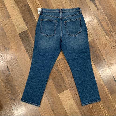 Gap  NWT Best Girlfriend Super High Rise Crop Blue Denim Jeans Size 29