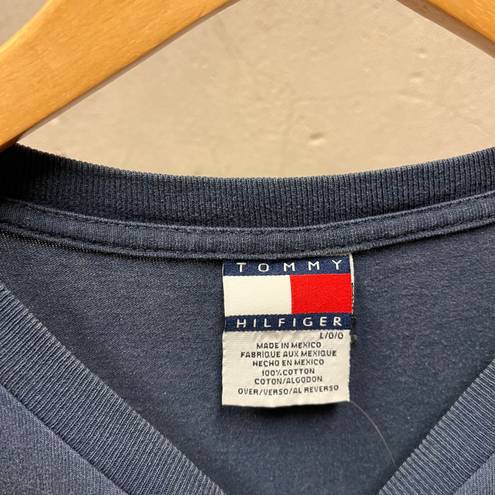 Tommy Hilfiger Vintage 90s Big Flag Logo Graphic Short Sleeve T-Shirt Large L