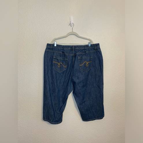 Bermuda SMITH'S Women's Blue Jeans Size 22W Jorts  Shorts Tapered Blokecore Y2K