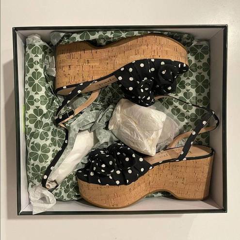 Kate Spade  Julep Platform Wedges Polka Dot NWT 9.5