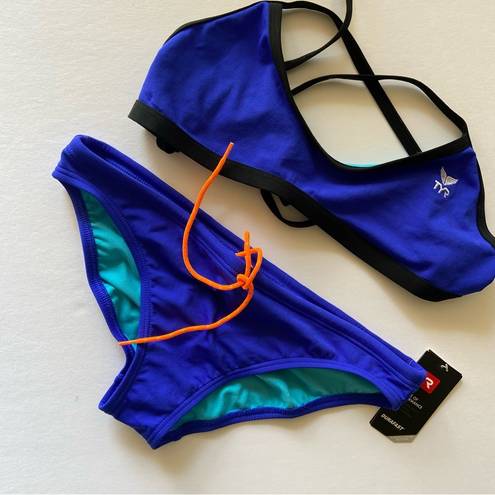 Tyr. Blue Crossfit Bikini size Medium Top/Large Bottom