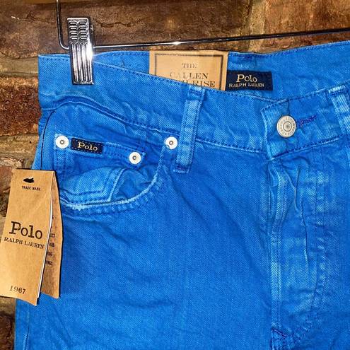 Polo NWT  Ralph Lauren Blue Denim Callen High Rise Slim Jeans Women's Size 25