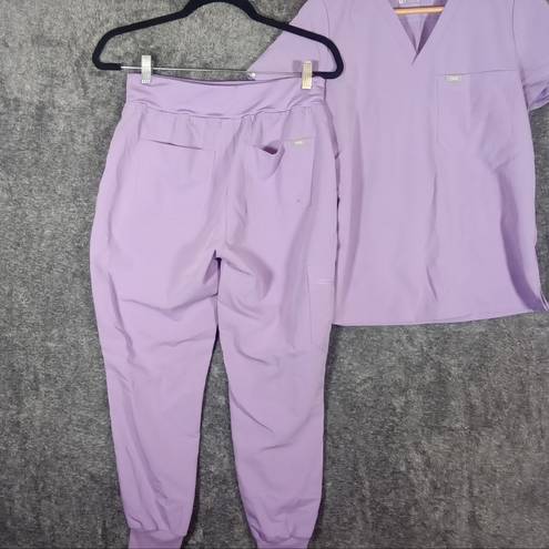 FIGS  women set jogger n scrub top color lilac dawn