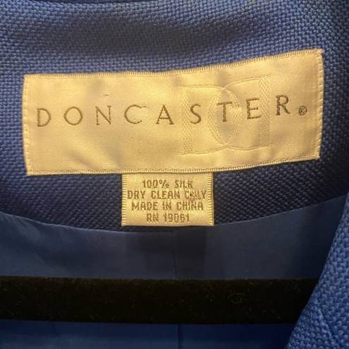 DON CASTER 100% SILK BLAZER SIZE 14P