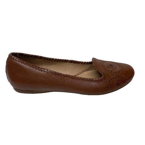 Jack Rogers  Brown Leather Sandals Slip On Ballet Casual Flats Women Size 6