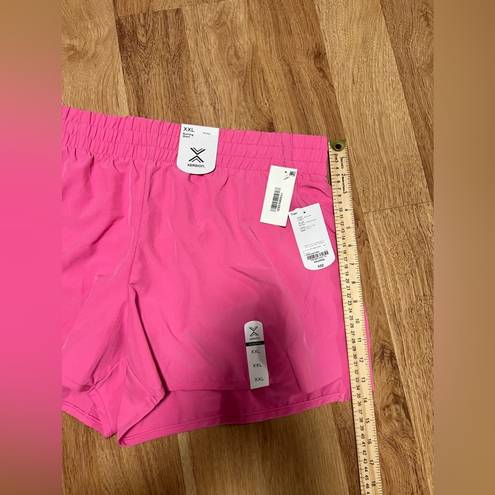 Xersion New  Running Shorts Women's Size XXL Pink Quick Dry Liner