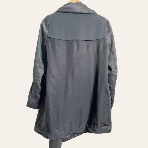 ALLSAINTS  Bayle Monument Slate Grey Waterfall Longline Coat Jacket Size 6