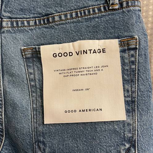 Good American Good Vintage Raw Hem Distressed Pocket Jeans NWT