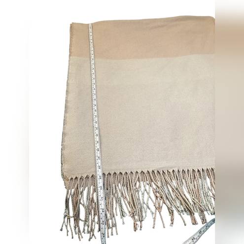 SOIA & KYO New  Blush Pink And Ivory‎ Scarf/Wrap/Shawl With Fringe OS #941