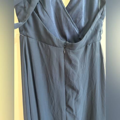 Birdy Grey NWT  Moni Chiffon Convertible Bridesmaid Dress in Navy, Small, pockets