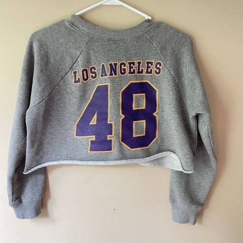 Nba cropped lakers sweatshirt