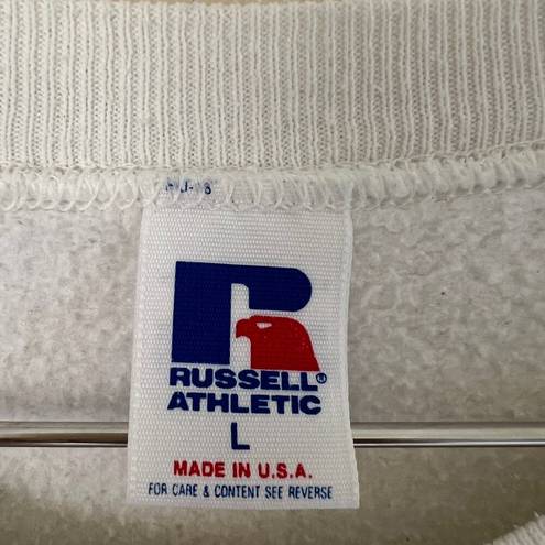 Russell Athletic Vintage  Southeast Script White Crewneck Sweatshirt Size L