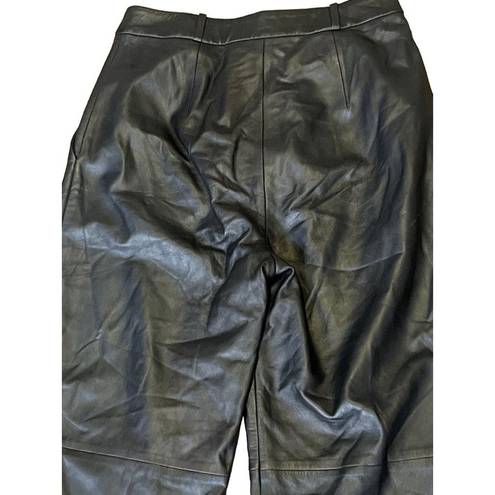 L.A.M.B. Loulou Studio Noro Leather Pants in Black Small New Womens Trousers