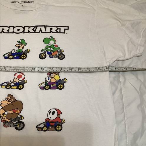 Nintendo Super Mario Kart T-Shirt Official  White Size M GUC