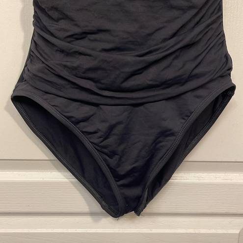 La Blanca Women's  Halter Bandeau Sweetheart Black Swimsuit Size 12 EUC #S-534