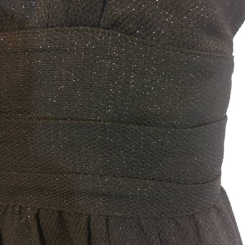 MM Couture Miss Me  black silver sparkle dress Medium