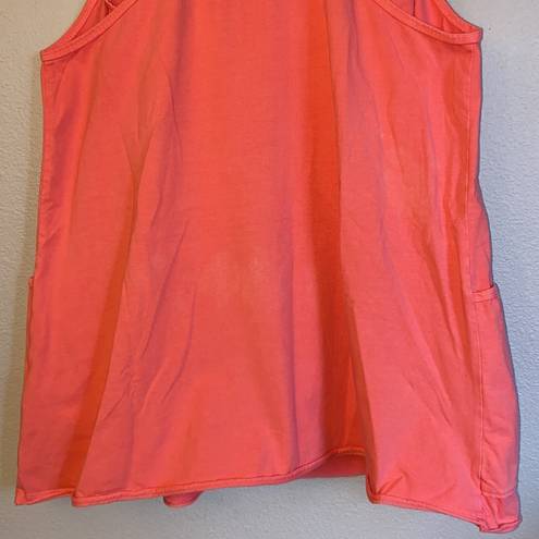 Free People NEW! $60  Movement Large HOT SHOT MINI DRESS Ruby Red Coral Shorts