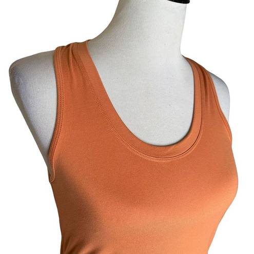 Gottex  Women's Racerback Tank Top Orange Open Back Athletic Sleeveless Size M