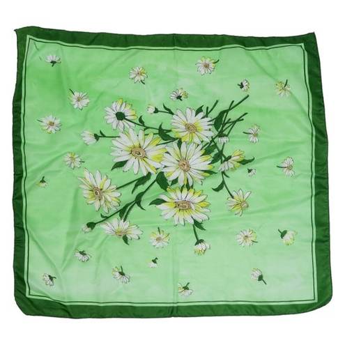 Daisy Vintage Green  Flower Scarf Wraps