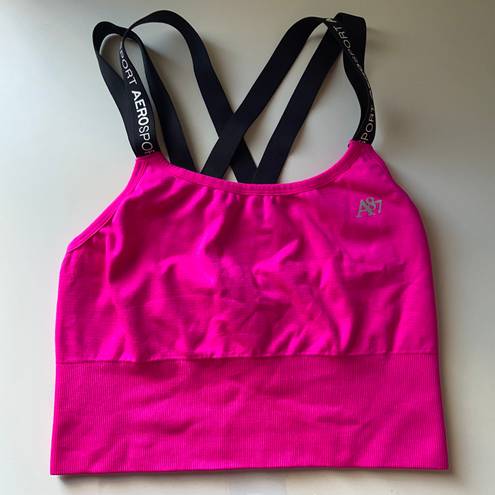 Aeropostale Neon Hot Pink Sports Bra