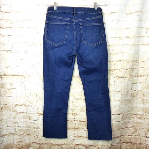 Gap  Jean Women 27 4 P Blue Wash Vintage Slim High Rise Ankle Raw Hem Denim