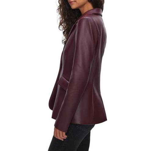 Good American  Better Than Leather Sculpted Blazer in Malbec003 Small Womens