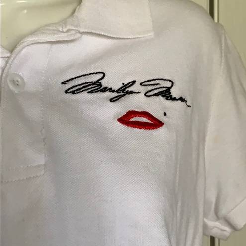 Marilyn Monroe  Embroidered Crop Top