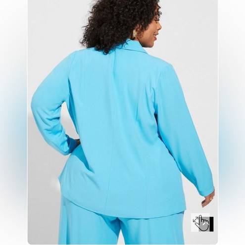 Torrid  crepe blazer sky blue