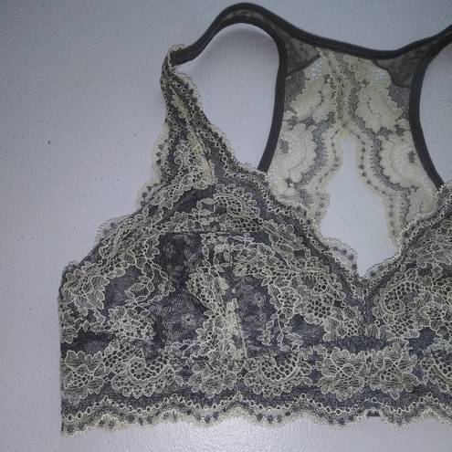 Felina  Heather Gray T Back Bralette Size M