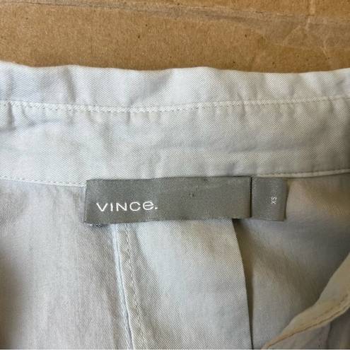 Vince  Light Grey Boxy Button Down Shirt