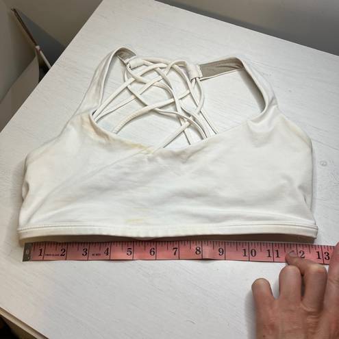 Lululemon  Free To Be Bra (Wild) White Sz 8