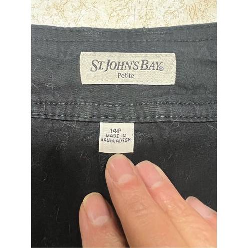 St. John’s Bay  Black Skort Sz 14P