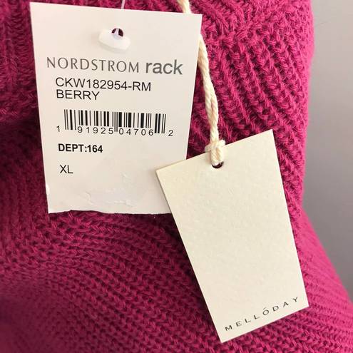 MELLODAY NWT  Two Pocket Knit Pullover Sweater