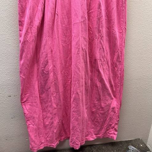 Krass&co United Cotton  100% Cotton Muu Muu Dress Nightgown Vintage Sz M Pink