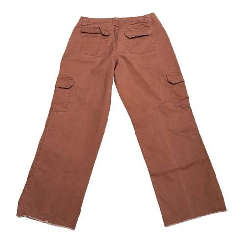 Edge BBJ Los Angeles Rust Colored Wide Legged Cargo Pants With Raw  Size 9/29