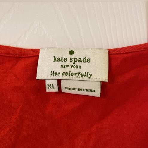 Kate Spade  Shirt size XL length 24” bust 38” color red BNWOT