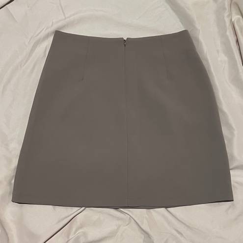 Beige Gray Zippered A