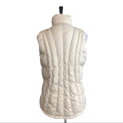 Woolrich Cream Lined Puffer Vest Quilted Outdoor Lined Women's Size Small S