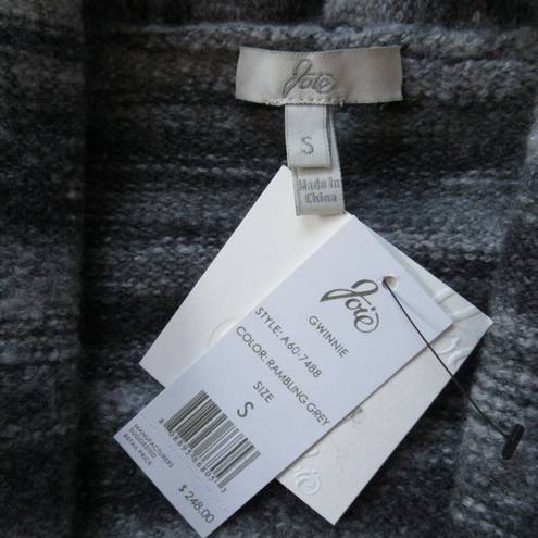 Joie NWT  Gwinnie Cardigan in Rambling Grey Ombre Stripe Open Front Sweater S