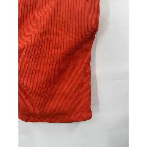 ANDIE  NEW Longline Ribbed Tank Orange XS Swim Top Tankini Resortwear Vacation